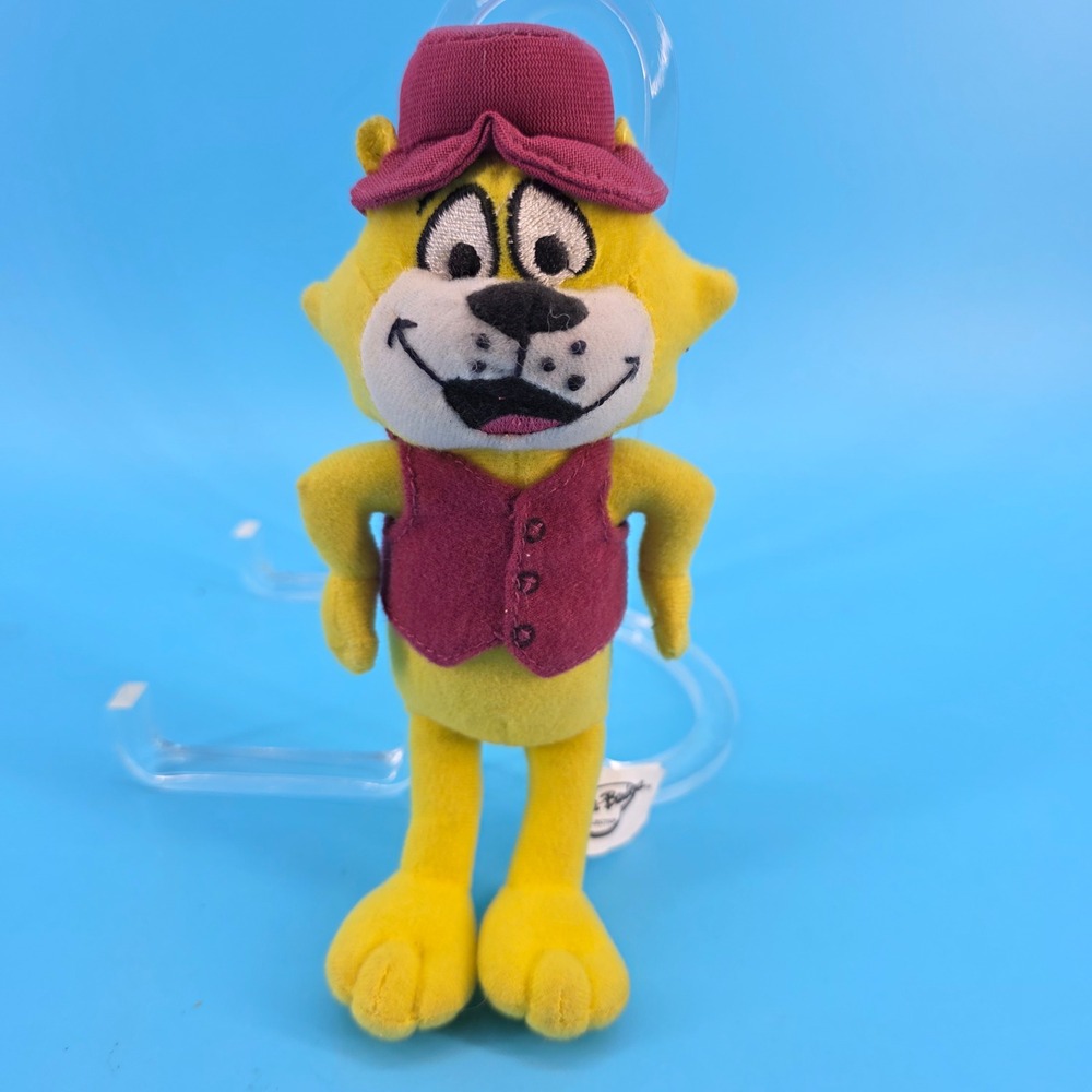 Hanna-Barbera Top Cat Plush Toy Factory Yellow Cat Purple Vest Hat Collectible